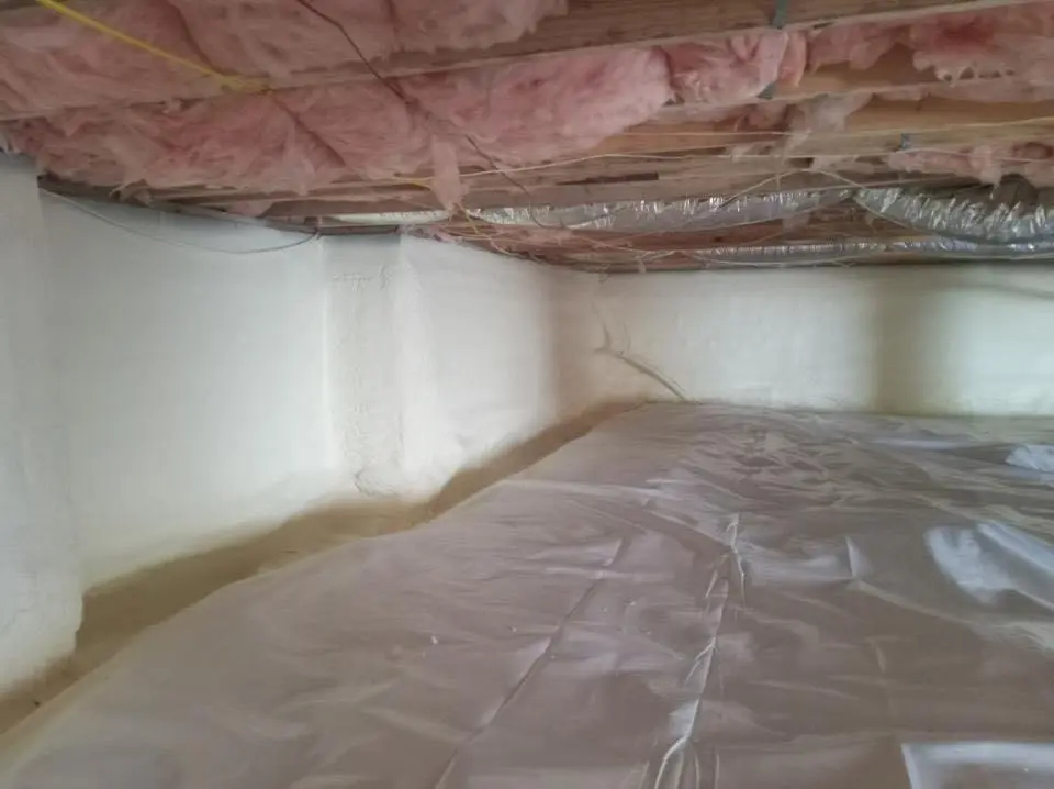 Crawl space encapsulation with closed-cell spray foam for Attic Insulation in Arcadia